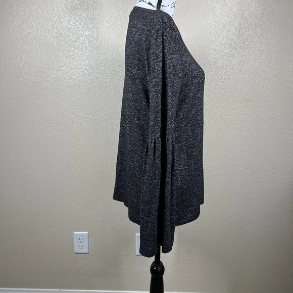 Workshop Republic Clothing women top Dark Gray long sleeve relax fit size S - Picture 7 of 9